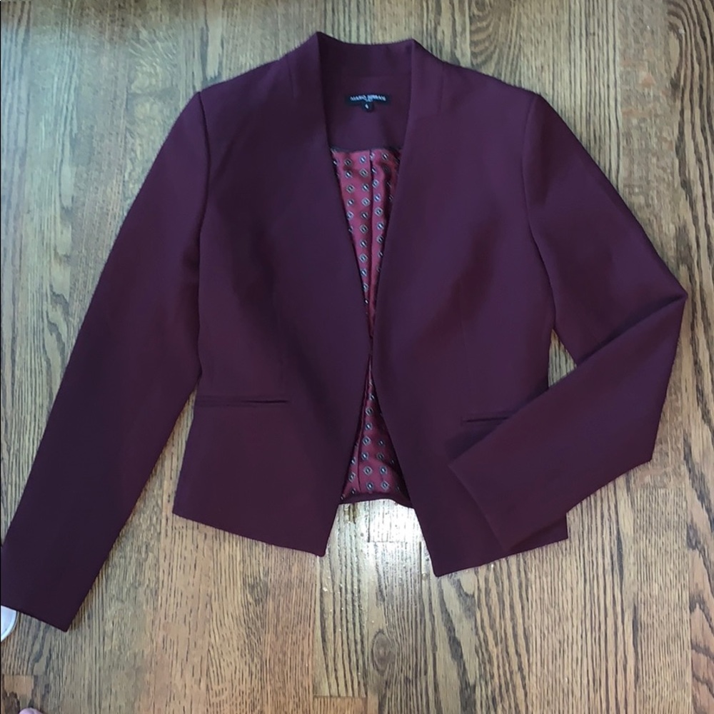 Mario Serrani maroon blazer